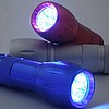 Super Bright LED Flashlight (Red, Blue, or Silver)