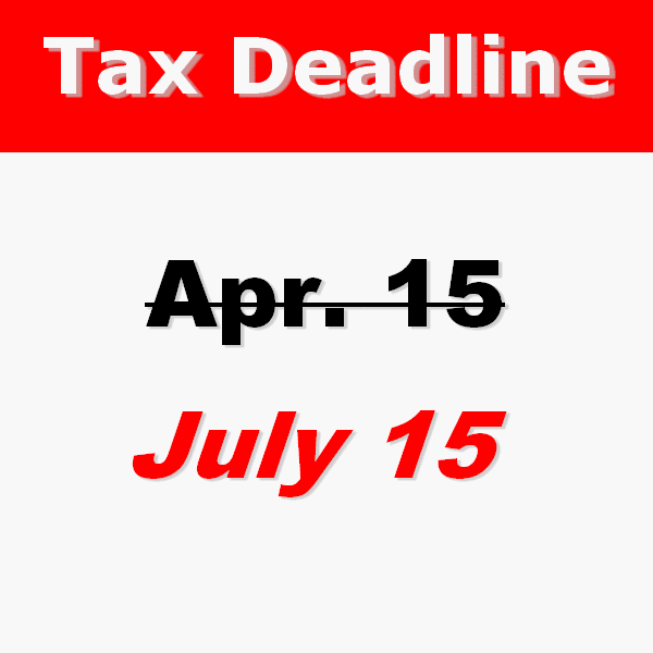 2019 Tax Filing and Payment Deadline Extended to July 15th